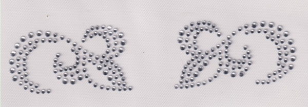 Strassmotiv zum Aufbügeln Strassranke crystal
